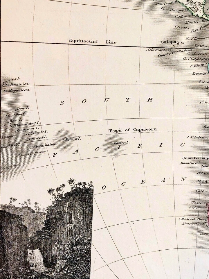 1821 Wyld Vignette Map of The Western Hemisphere - Image 4 of 4
