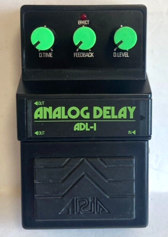 ギター ARIA ANALOG DELAY ADL-1 MADE IN JAPAN Aria ADL-1 Analog Delay Guitar Effects Pedal 90s Made In