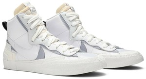 blazer sacai white grey