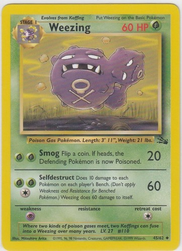 Juego de cartas coleccionables oficiales de Pokémon colección fósiles poco comunes y comunes 31-62/62 - Imagen 16 de 33