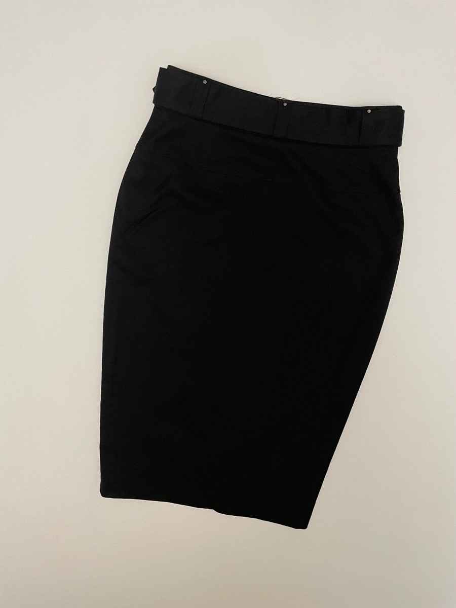 Jean Paul Gaultier x Lindex Skirt Pencil Asymmetric Black Zipper