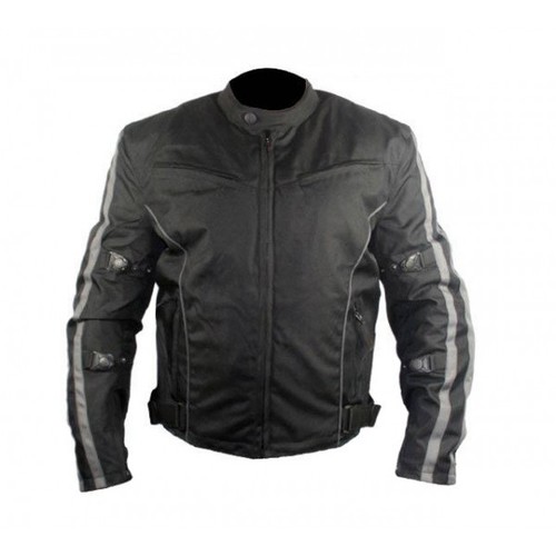 Mens Black and Grey Fabric Textile 
