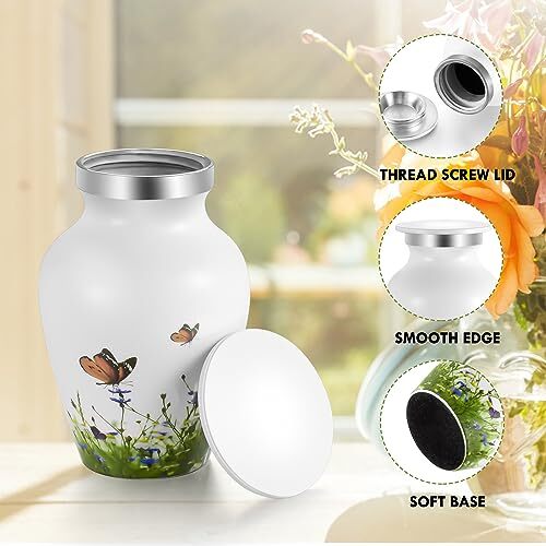 Small Urns for Human Ashes 2.9 Inch Ashes Keepsake Memorial Mini Urn