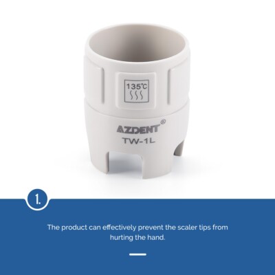 AZDENT Dental Ultrasonic Scaler Handpiece With Tip & Wrench - Fits EMS & SATELEC Units