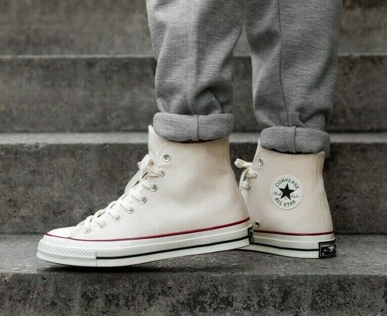 puramente humor Ventilar Mens Converse Chuck Taylor All Star 70 High Top Parchment 162053C | eBay