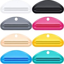 8 pcs Toothpaste Tube Squeezer Dispenser Cosmetic Cream Tube Clip for Bathroom