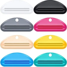 8 pcs Toothpaste Tube Squeezer Dispenser Cosmetic Cream Tube Clip for Bathroom