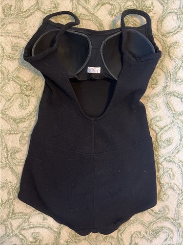 Jantzen 30s 40s Swimsuit Black Diving Girl Textured Black Skirted Sz 18 Vintage - Picture 3 of 16