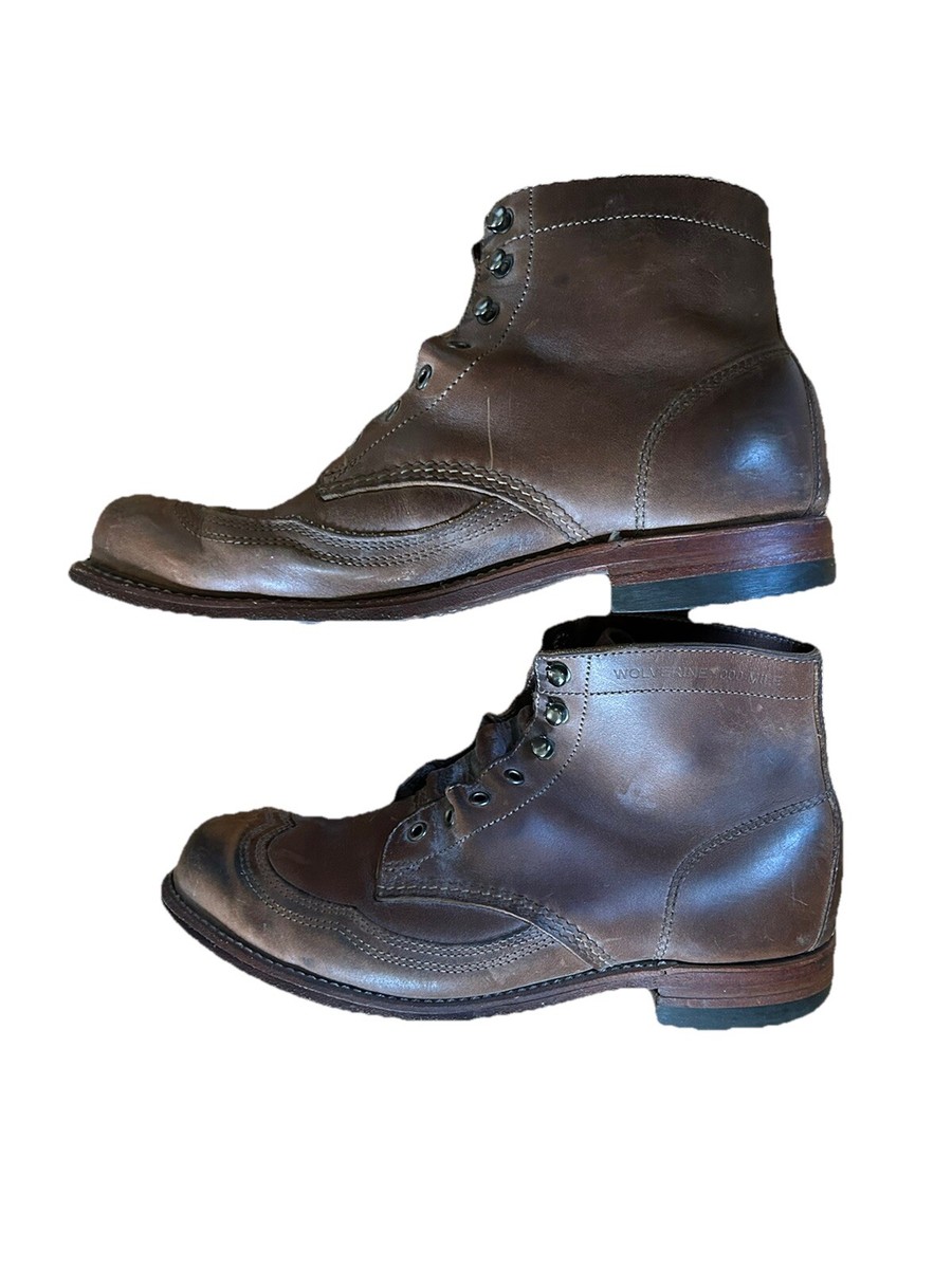 【大人気】WOLVERINE 1000MILE BOOT ADDISON NWOT Wolverine Addison 1000 Mile Tan Cognac Wingtip Lace Up
