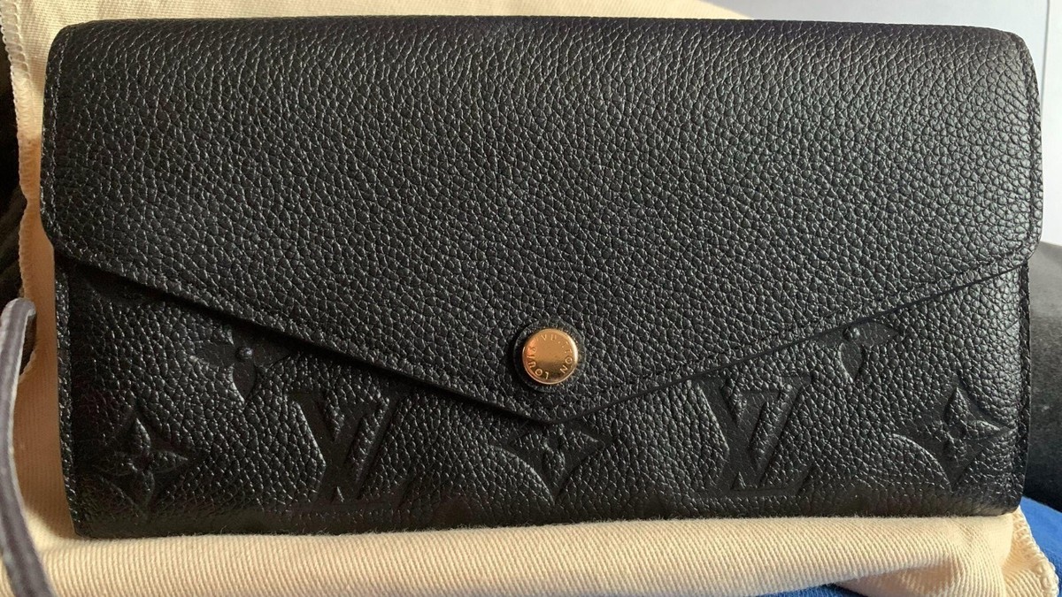 Louis Vuitton Sarah Wallet Monogram Empreinte 2016 Noir M61182 for