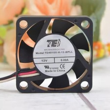 TEI TD4010X-H-12 4010 12V 0.09A 4CM 3-Wire Silent Cooling Fan