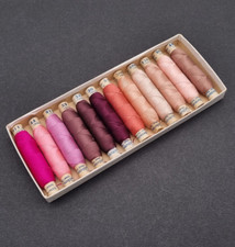 12 Rollen Gütermann Ideal Nähseide 100% Seide in Bunter Mischung 43