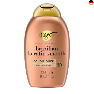 OGX Brazilian Keratin Smooth Conditioner, glättende Haarspülung mit Keratin, K
