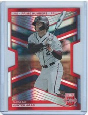 Hunter Haas 2023 Elite Extra Edition #60 Prime Numbers Die Cut Tampa Bay /200