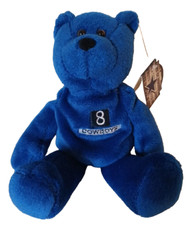 1998 Limited Treasures Dallas Cowboys TROY AIKMAN Blue Beanie Bear Plush w/Tag