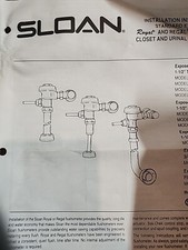 Sloan Exposed Closet Urinal Flushometer