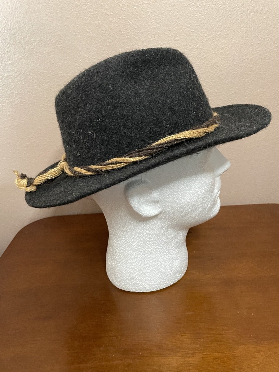 Australian Wool Felt Outback Cowboy Hat Vintage Fedora Men  display picture 1