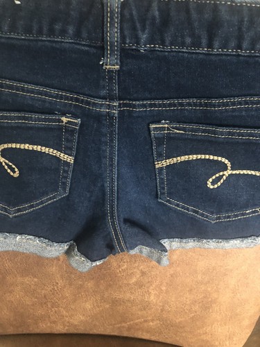 Justice patriotic American flag denim shorts size 12 Bling Excellent 🇺🇸🇺🇸 - Picture 12 of 20