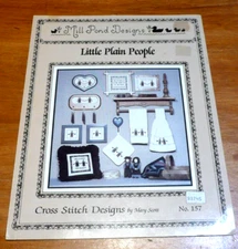 Little Plain People Mill Pond Designs Amish Home Accessories Cross Stitch Chart