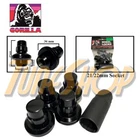 4 LOCK GORILLA FOR TOYOTA LEXUS OE STOCK WHEEL RIM MAG SEAT LUG NUT 14X1.5 BLACK
