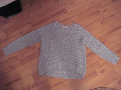 Wollpulli Wollpullover, XS 34, hellgrau, Strick, zierlich petite, JDY Fledermaus