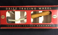 Dritz Tracing Wheel Vintage 1950’s # 635 Bakelite Handle With Box Sewing Notion