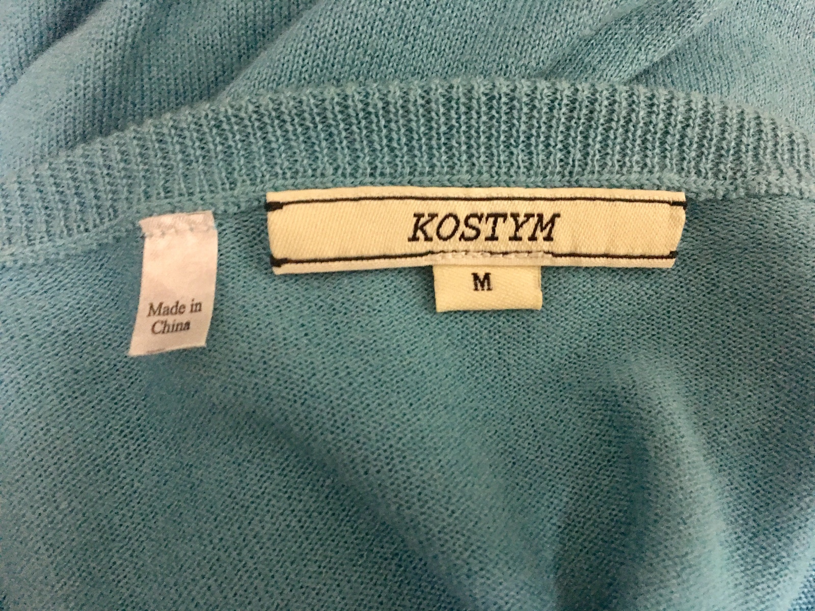 [M] Cheap Monday Kostym Boy Knitted Blue Green Crewneck Cotton Sweater Tee Shirt image 4