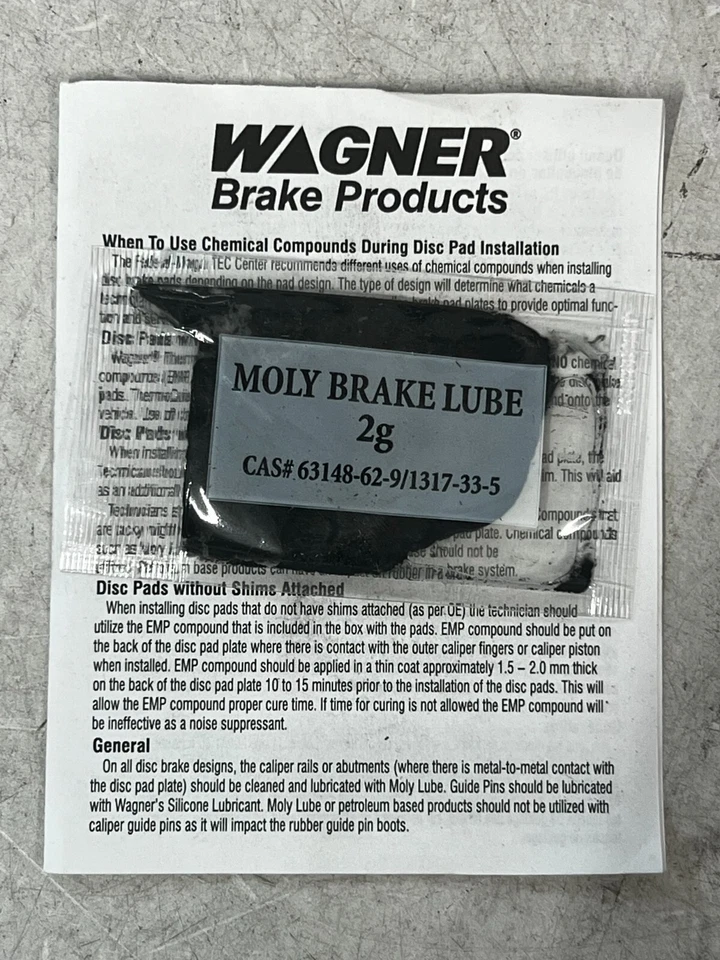 Juego de pastillas de freno de disco traseras de cerámica Wagner QuickStop 95-12 Mitsubishi Eclipse ZD383 Foto 2 de 4