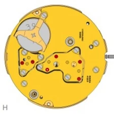 Ronda Watch Movement 4120B Big Date  at 12 Swiss Made 