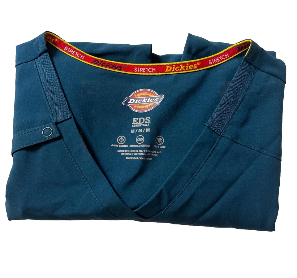 Blusa Médica Dickies EDS Uniforme Para Mujer (Talla M) Bolsillos Médicos Nueva con Etiquetas Verde Foto 2 de 4