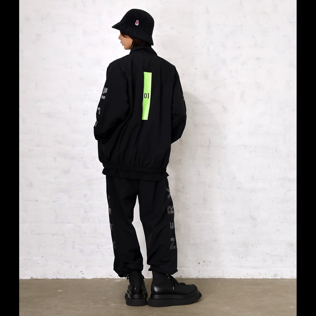 EVANGELION SOLID NYLON JACKET BLACK Radio Eva EVA-01 NERV EVANGELION SOLID NYLON JACKET BLACK Radio Eva EVA-01 NERV