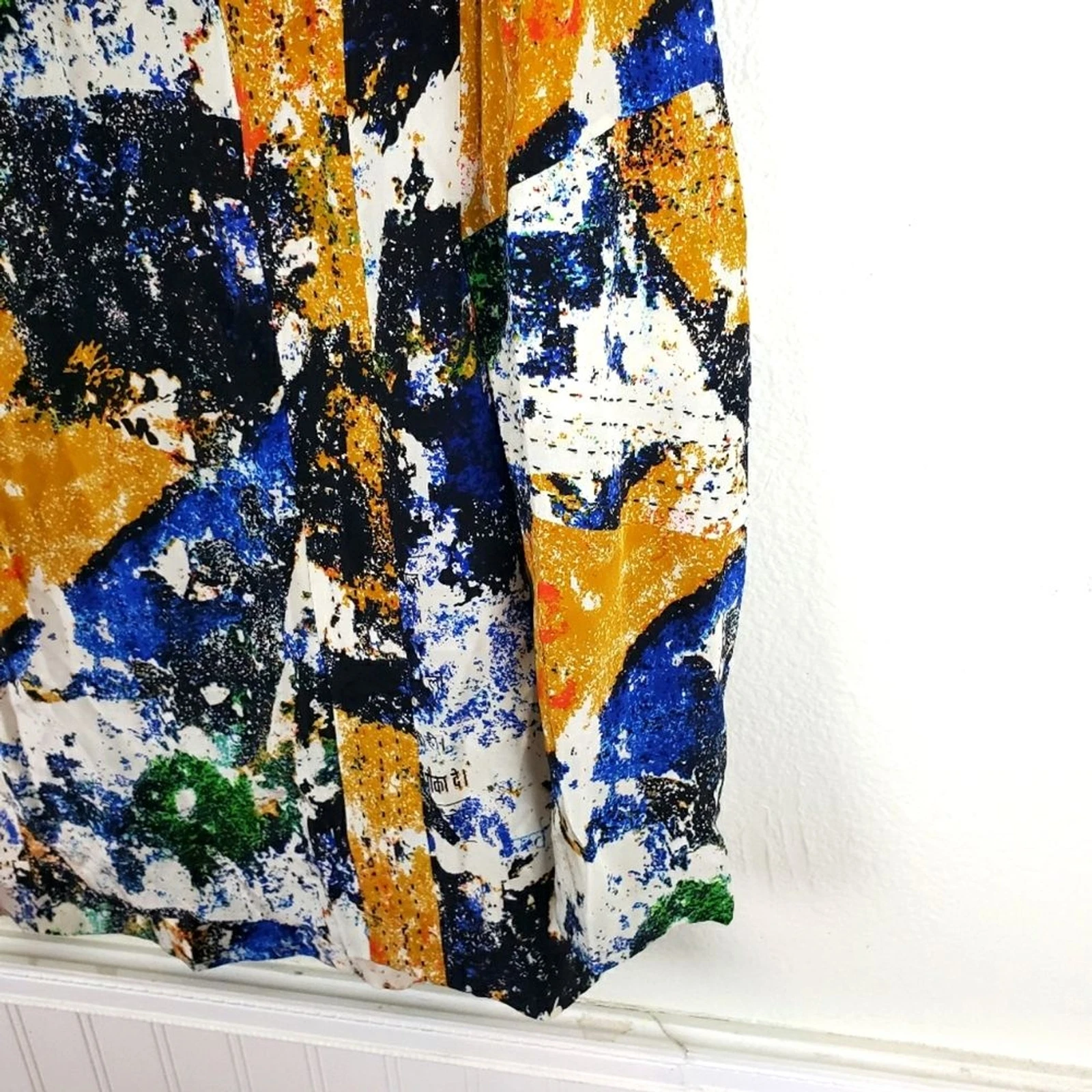 Tunica donna Tory Burch Eileen seta de chine stampa Wally cucito taglia 06 SM