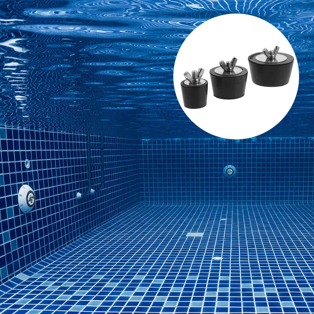 9 Pcs Rubber Swimming Pool Drain Plug Inground Plugs Skimmer eBay