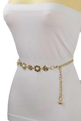Women Gold Metal Flower Charm Skinny Teen Kid Style Fashion  display picture 1