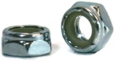 Nylon Insert Jam Nut Zinc Plated Grade A Steel Hex Nuts - 3/8"-16 UNC - Qty-250
