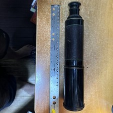1800 s UK Nautical Maritime 5 Pull Draw Extending Brass 37.5 Telescope Spyglass