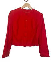 Vintage Pendleton Women's Size 10 Pure Virgin Wool Red Blazer Jacket USA Made