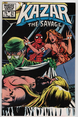 Kazar the Savage Issue #21 Comic Book. Bruce Jones. Val Mayerik. Marvel 1982