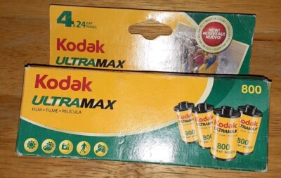 Kodak Ultramax 35 MM Film 800 ISO 4 Pack 24 Exposure 96 Total 