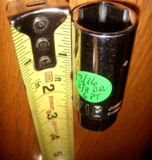 2 NEW 13/16"-5/8" CRAFTSMAN sparkplug deepwell sockets #cmmt 43324-43325 3/8" DR