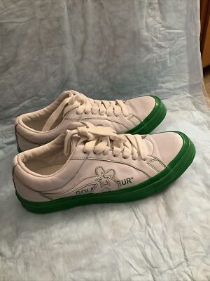 Converse One Star OX x Golf Le Fleur Kelly Green Womens Sz  display picture 3