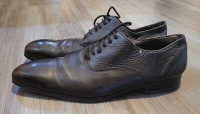Astro Enzo Italian Mens Black Oxford Vero Cuoio Leather  display picture 2