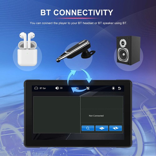 7" IPS Pantalla Táctil Moto Navegador GPS Inalámbrico CarPlay Cámara DVR TPMS - Imagen 9 de 18