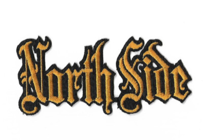 North Side NorthSide Old English Patch Embroidered Letters Iron On or Sew On 