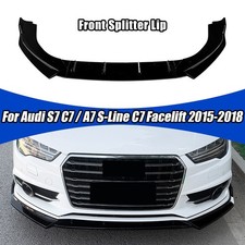 Spoilerlippe Front Ansatz passend für Audi S7 / A7 S-Line C7 FL schwarz 2015-18