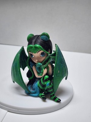 Hamilton Collection Jasmine Becket-Griffith Fairy Dragonling Companion - Aqua