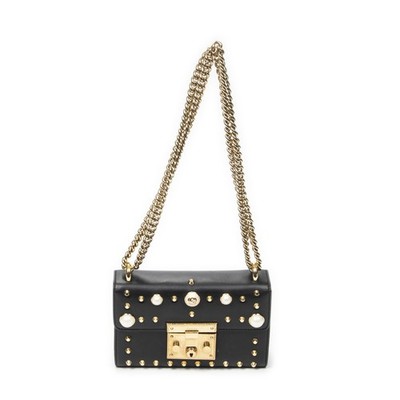 Gucci Studded GG Padlock Chain Crossbody   Schultertasche