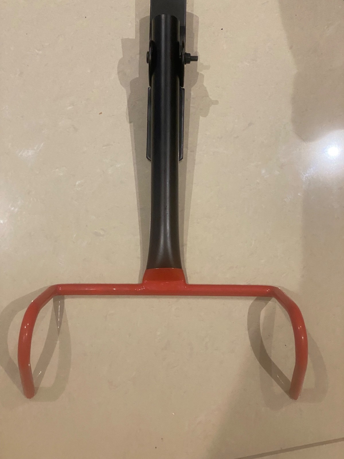 Red bike wall mounted bracket