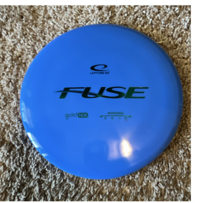 Latitude 64 Gold Ice Fuse Midrange Disc Golf Disc Blue Turn -1 Fade 0