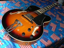 SUPERB IBANEZ AF75-BS  3 TONE SUNBURST SEMI ACOUSTIC JAZZ ELECTRIC GUITAR